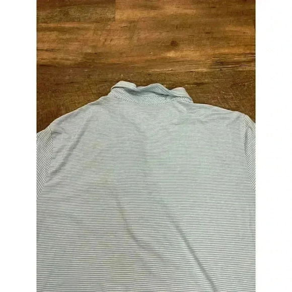 Vineyard Vines Edgartown Performance Polo Men's XXL Striped Blue Stretch - Picture 11 of 12